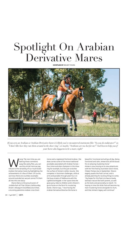 The Australian Arabian Horse News