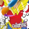 superchicas coloring para Super Hero Girls to kids