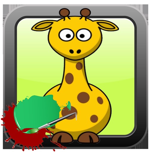 Animals Zoo Coloring Book Paint Book Icon