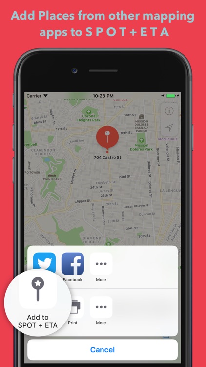 SPOT + ETA - Bookmark & get Travel Time to Places screenshot-4