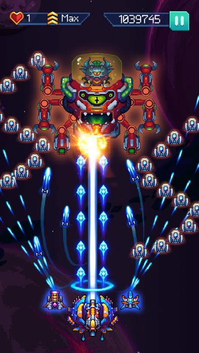 Galaxiga - ギャラガアーケードシューティングのスクリーンショット9 Galaxiga - ギャラガアーケードシューティングのスクリーンショット9