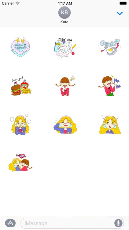 Two Adorable Teenage Girls Stickers