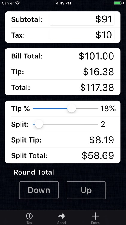 Tip Calculator % Pro screenshot-3