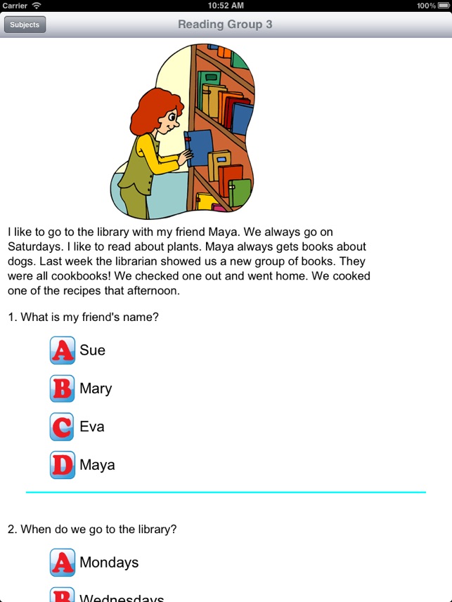 Reading Comprehension Grades K-1(圖5)-速報App