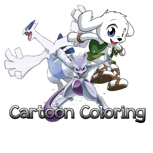 Coloring Book Cartoons For Kids icon