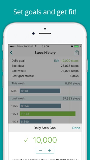 StepUp Pedometer: Track Steps