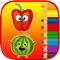Icon Kids Coloring Pages Tracing - Fruit Vegetable Game