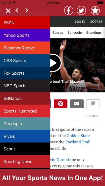 Sports News All In One Pro - Rumors, Videos, etc.