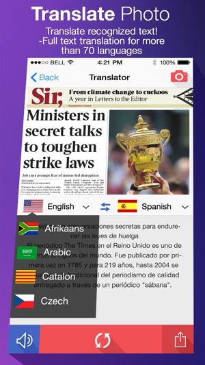 translate photo ocr camera scanner translator on the app store translate flyer in spanish