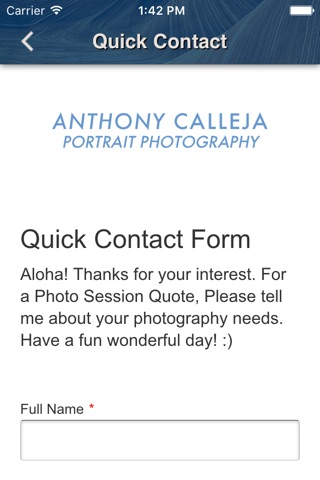 Anthony Calleja Photography screenshot 3