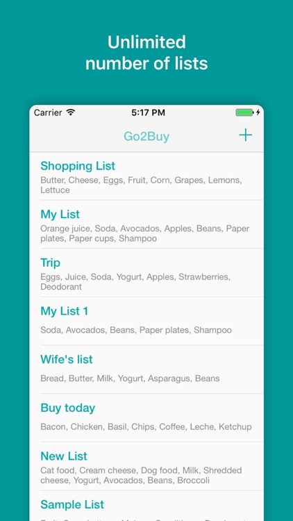Go2Buy - Shopping list is always with you