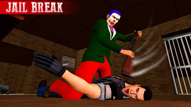 Crazy Clown Real Gangster Jail Break: City Attack(圖4)-速報App