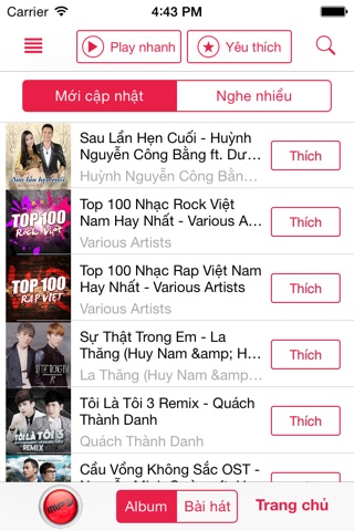 Kenh Mp3 - kho nhạc Việt Nam screenshot 2