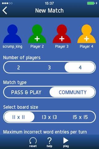 SCRUMPIT - a scrabble/crossword style board game screenshot 3