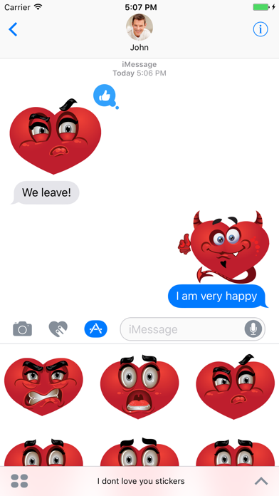 Hearts emoji - Stickers for iMessage 1.0 IOS -