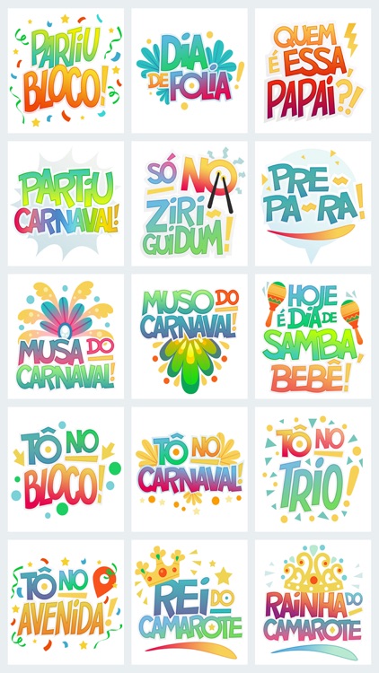 Stickers Legais Carnaval