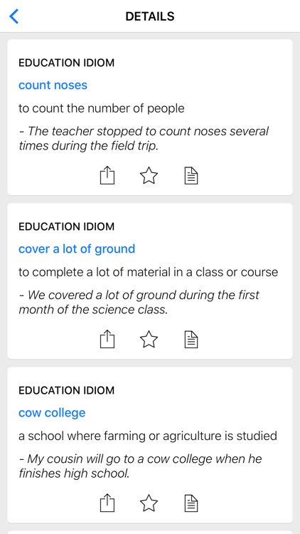 Education & Medical idioms