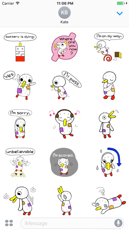 Finn The Funny Bird In Life Stickers