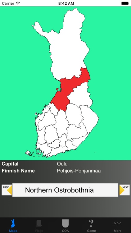 Finland Region Maps, Capitals, COA