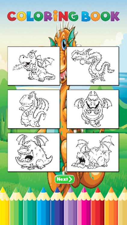 Dragon Art Coloring Book - Activities for Kid