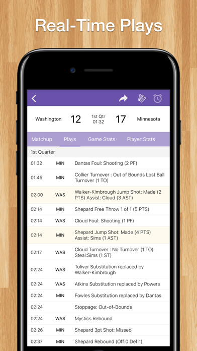Scores App: WNBA Basketball screenshot 2
