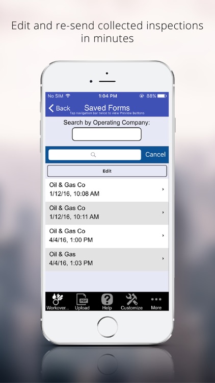 Workover Rig Vehicle Inspection App