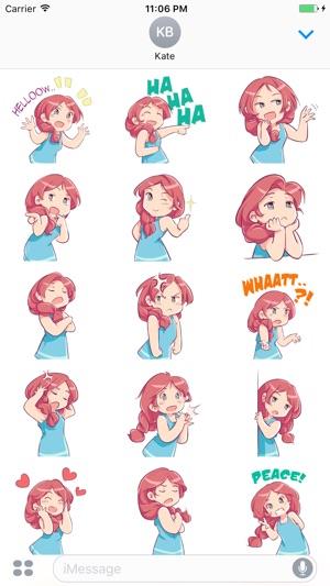 Eliza The Adorable Girl English Stickers(圖1)-速報App