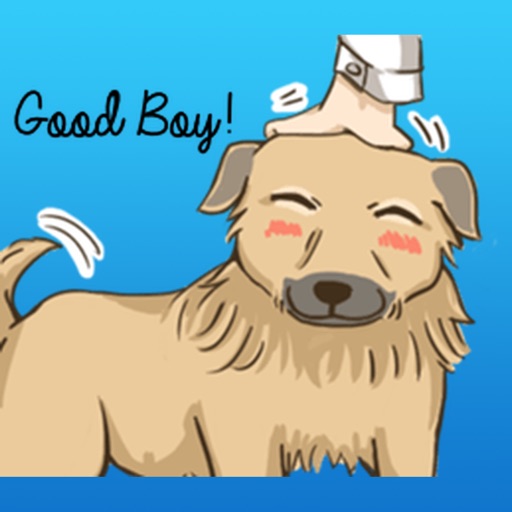 A Docile Dog Sticker icon