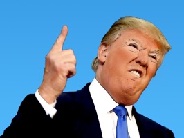 Express yourself with crazy President Trump stickers
