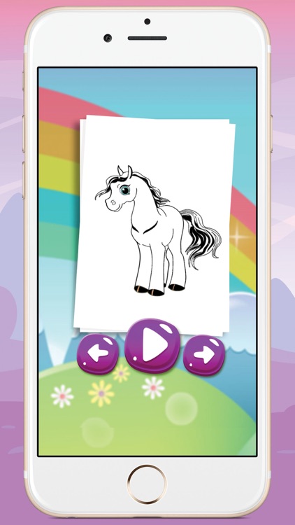 Game For Kids  Pony Coloring Book