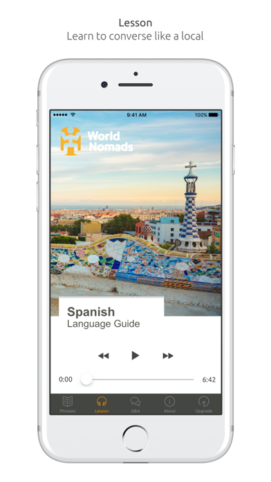 How to cancel & delete Spanish Language Guide & Audio - World Nomads from iphone & ipad 3