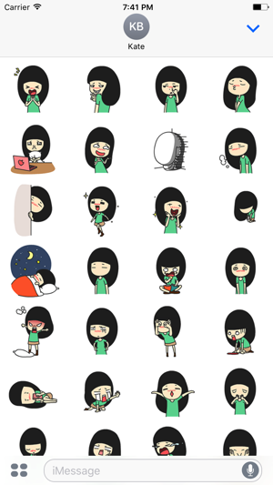 Lonely Girl - Animated Stickers And Emoticons(圖2)-速報App