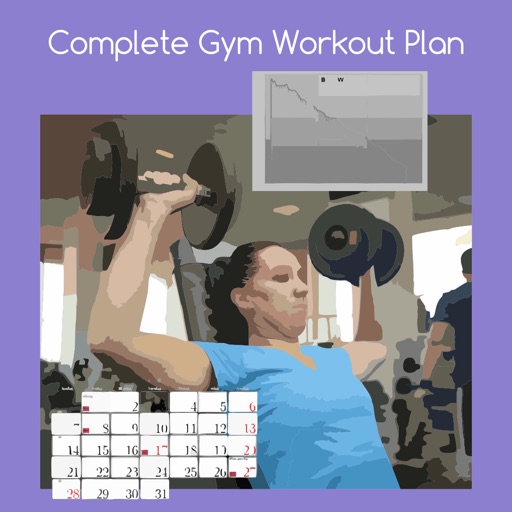 Complete gym workout plan icon
