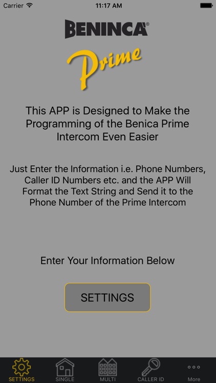 Beninca Prime Programmer