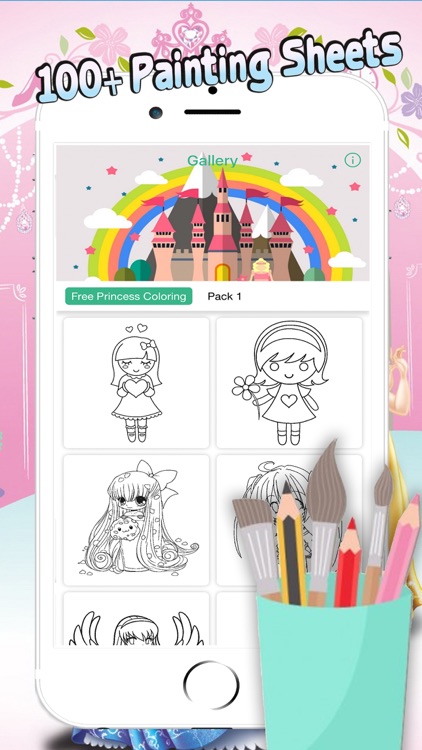 Princess Coloring Drawings Book For Kid screenshot-4