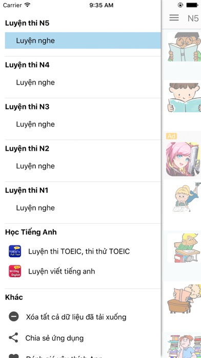 How to cancel & delete Luyen Nghe Tieng nhat - Offline from iphone & ipad 3