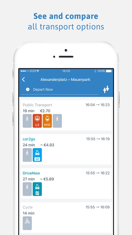 ally mobility app: your city route planner