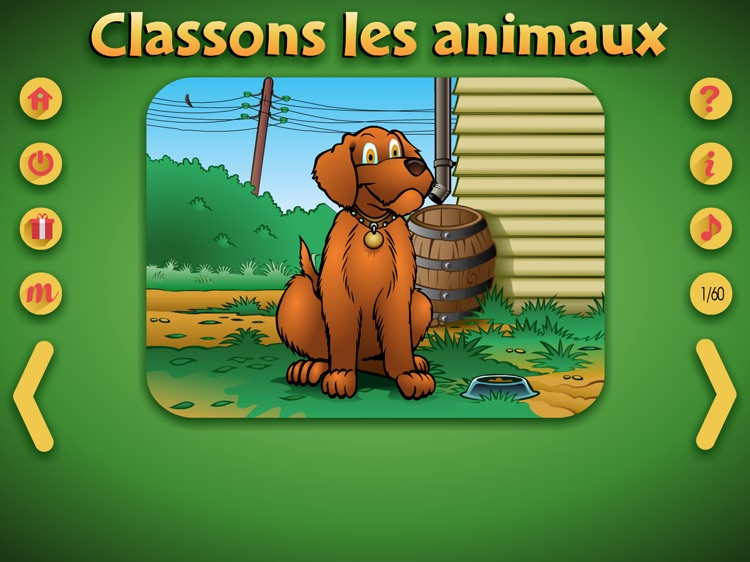 Classons les animaux