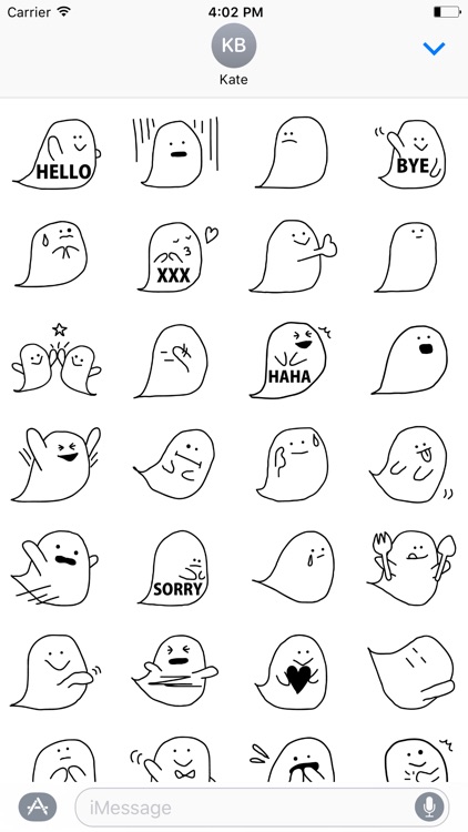 Cute Ghost sticker set 5