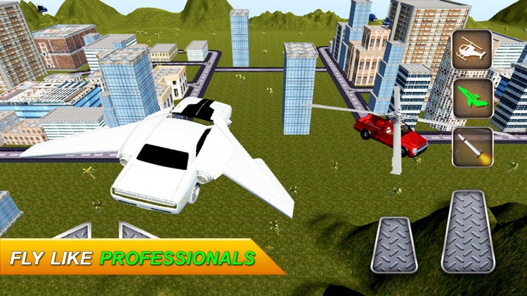 Flying Sports Car Driver: Jet Racing Simulator screenshot-3