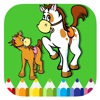 Coloring Page Horse Games For Kids Version