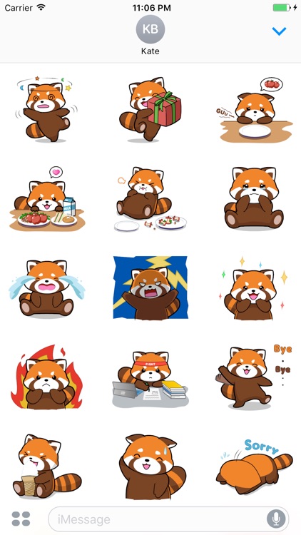 PanPan The Orange Panda Sticker