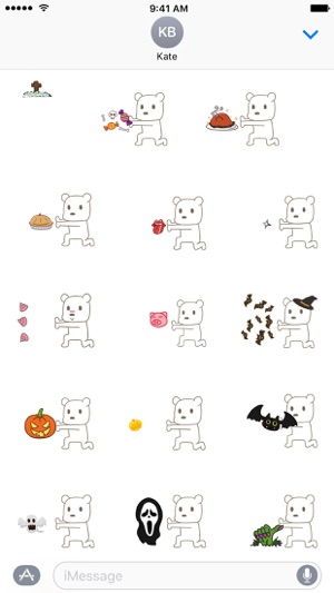 KongFu Bear (Halloween) - NHH Animated Stickers(圖3)-速報App