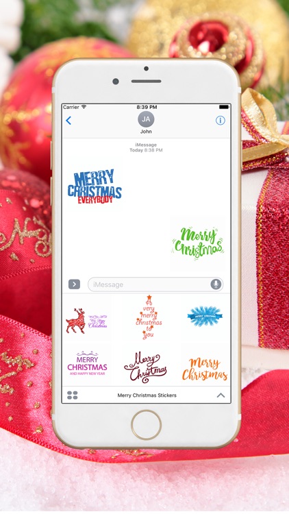 Christmas Greetings Stickers Pack