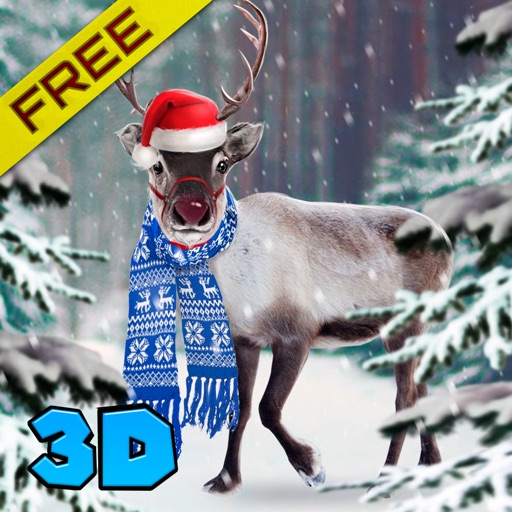 Christmas Deer Rudolph: Animal Survival 3D Icon