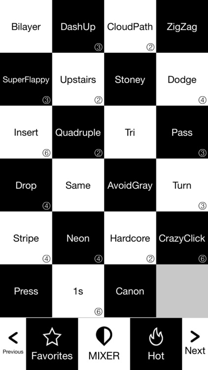 Black White Tiles (New): Piano Tiles Mini Games screenshot-3