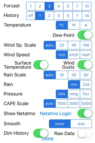 Wetter for iPhone screenshot 2