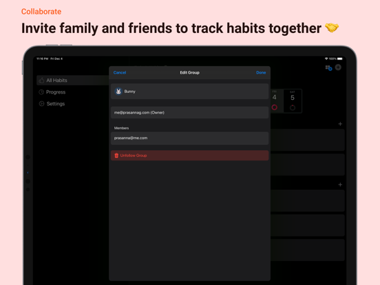 Habit & Goal Tracker screenshot 4