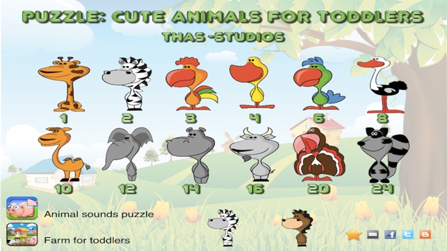 Puzzle: Cute animals for toddlers(圖1)-速報App