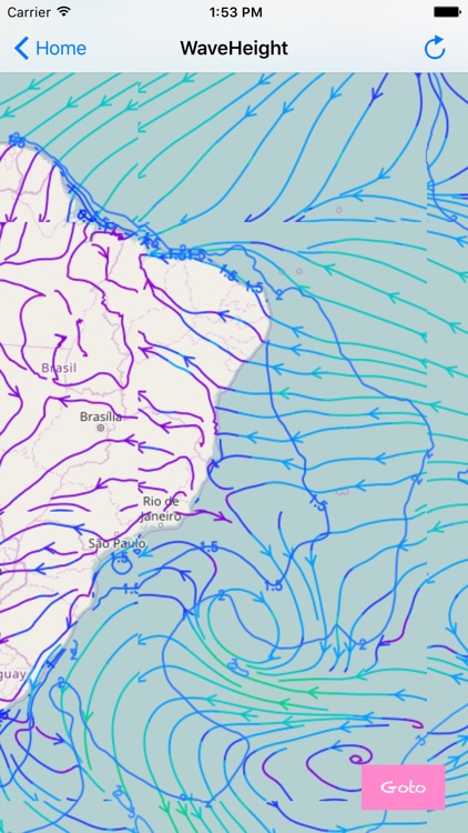 Weather Map with wind,wave height and air pressure screenshot-4